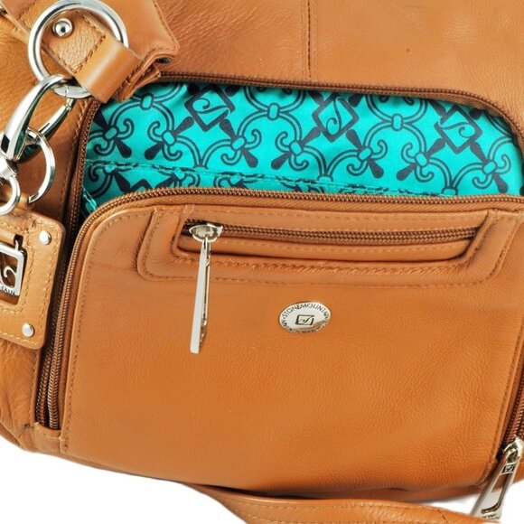 Stone Mountain Soft Leather Crossbody Handbag - Picture 9 of 9